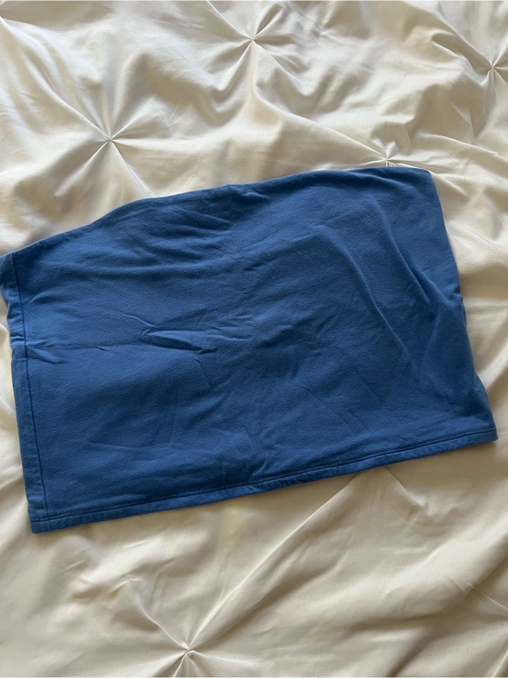 Wild Fable Blue Tupe Crop Top